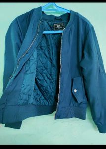 Max Blue Bomber Jacket