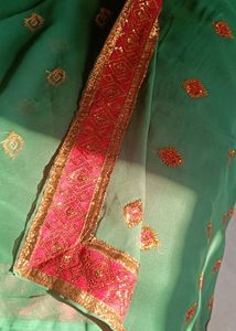 Beautiful 😍Green Saree