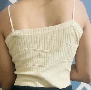 Cute Cream Crop Top