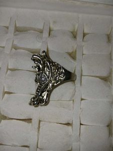Githic Silver Dragon ring