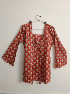 Elegant Printed Short Kurta