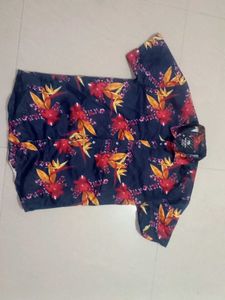 Floral Print Short Sleeve Shirt