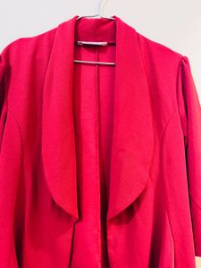 Red Draped Cardigan Small Size