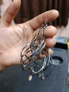 Silver Statement Earrings