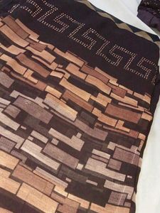 Brown Patterned Saree