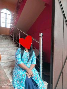 Blue Floral Print Kurti