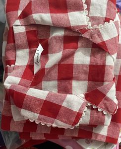 Pinteresty Red Checkered Pajama Set