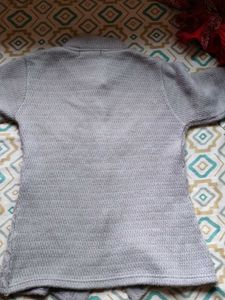 Vintage Gray Floral Cardigan