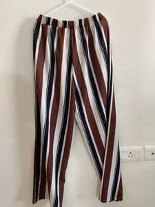 Shein Striped High Waist Pants