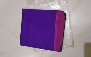 Purple Soft Cotton Saree