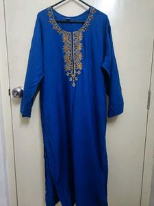 Elegant Blue Embroidered Kurta