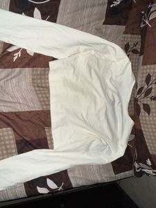 Stylish White Cropped Jacket