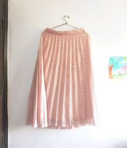 Floral Pleated Skirt