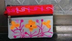 Embroidered Handbags - Set of Two  COMBO OFFER
