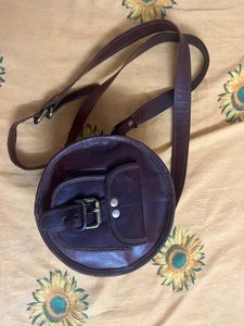 Original leather sling bag