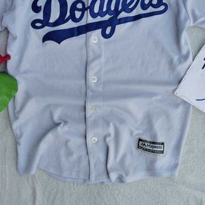 Dodgers white jersey for men and women both