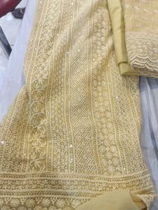 Elegant Yellow Dress Material
