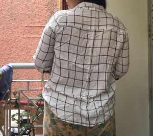 White Check Shirt