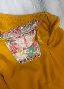 Yellow Palazzo &amp; Top Set