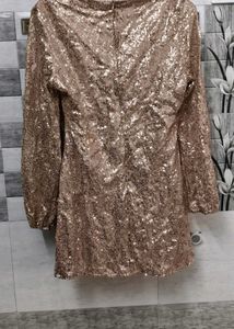 Sequin Long Sleeve Party Dress
