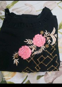 Naimat by fashion studio pakistani Black Kurta Set