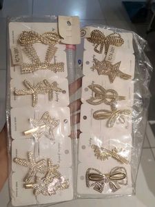 Sparkly Hair Clip Set Of 12