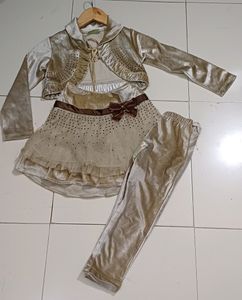 Beautiful Velvet Skirt Set