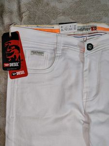 Diesel White Denim Jeans Size - 32 New