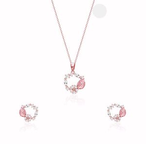 GIVA 925 Real Silver Wreath Combo Set (Rose Gold)