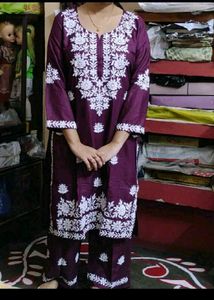 New Chikankari Kurta Set