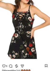 Floral Print Mini Dress