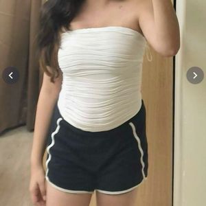 Stylecast X Slyck Striped Tube Top