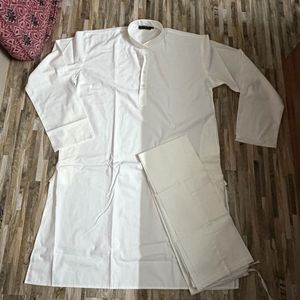 NEW | Unused Elegant Men's White Kurta Set