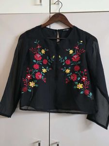 Floral Embroidered Top