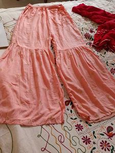2 Sharara Red And Peach