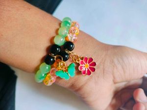 Charm Beaded Bracelets Combo Of 2