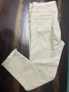Beige Slim fit Jeans