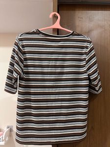 Striped Ribbed Knit Top | Clearance Sale