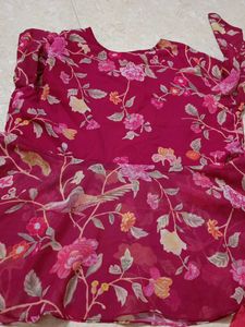 Floral Print Chiffon Blouse