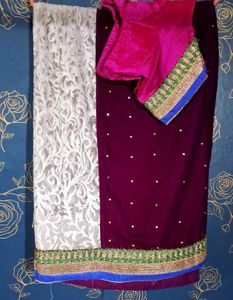 New Saree With Blouse Spice