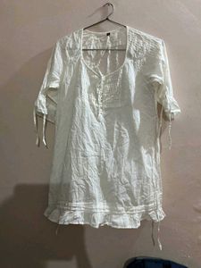 White kurti type Top