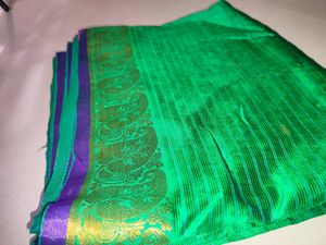Elegant Green Polysilk Saree - Limited Offer!