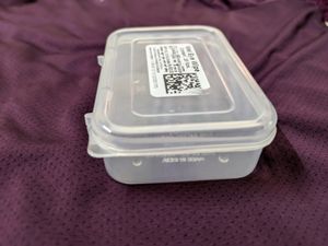 12 Plastic Transparent Small Containers