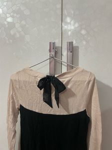 Stylish Two-Tone Dress