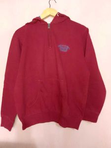 Maroon Pullover Hoodie with cap