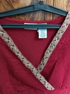 Maroon Cowboy Top