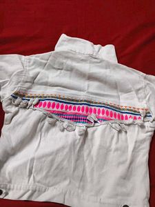 Stylish Embroidered Denim Jacket