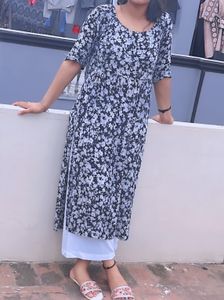 Black Printed Hand Made Kurti 🦋 Just Go For It