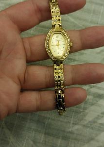 23K Gold Plated Classic Women&#39;s Watch