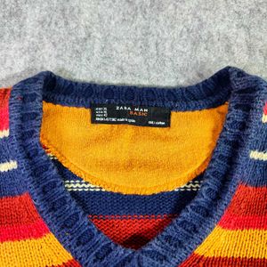 Zara Striped Knit Pullover - Chest 42